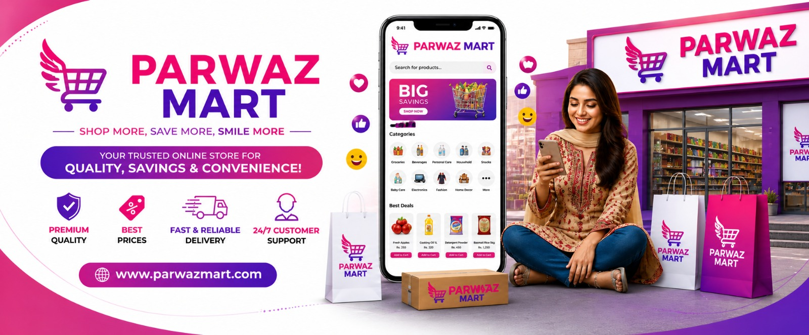 Parwaz Mart — Shop More, Save More, Smile More